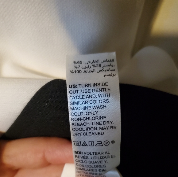 NWT White House Black Market Colorblock Coat Jacket WHBM Petite Medium - Picture 7 of 9